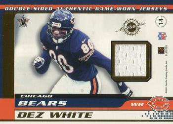 2001 Pacific Vanguard - Double Sided Jerseys #14 Bobby Engram / Dez White Back