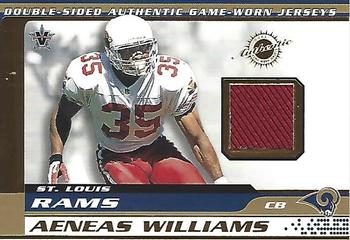 2001 Pacific Vanguard - Double Sided Jerseys #45 Jason Sehorn / Aeneas Williams Front
