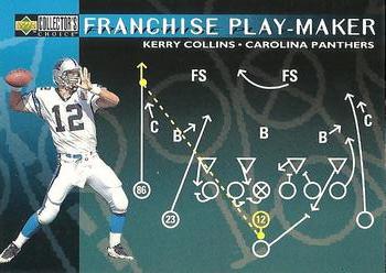1996 Collector's Choice Update #U63 Kerry Collins Front