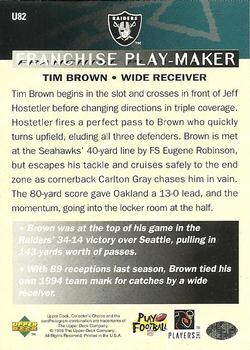 1996 Collector's Choice Update #U82 Tim Brown Back