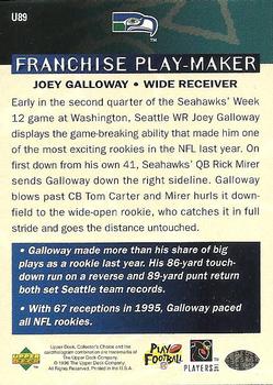 1996 Collector's Choice Update #U89 Joey Galloway Back