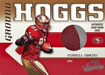 2001 Playoff Absolute Memorabilia - Ground Hoggs Shoe #GH-42 Terrell Owens Front