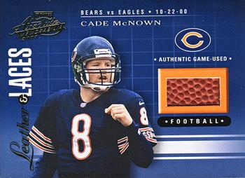 2001 Playoff Absolute Memorabilia - Leather and Laces #LL18 Cade McNown Front