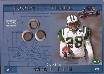 2001 Playoff Absolute Memorabilia - Tools of the Trade #TT-31 Curtis Martin Front