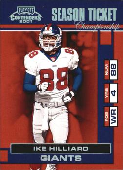 2001 Playoff Contenders - Championship Ticket #62 Ike Hilliard Front