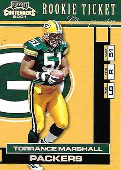 2001 Playoff Contenders - Championship Ticket #181 Torrance Marshall Front