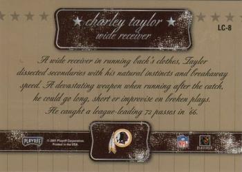 2001 Playoff Contenders - Legendary Contenders Autographs #LC-8 Charley Taylor Back