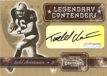 2001 Playoff Contenders - Legendary Contenders Autographs #LC-58 Todd Christensen Front