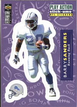 1996 Collector's Choice Update - Play Action Stick-Ums #S20 Barry Sanders Front