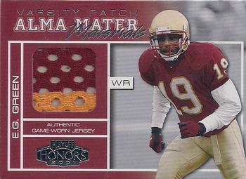 2001 Playoff Honors - Alma Mater Materials Varsity Patches #AM-15 E.G. Green Front
