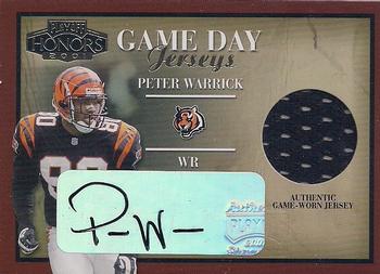2001 Playoff Honors - Game Day Jerseys Autographs #GD-48 Peter Warrick Front
