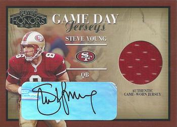 2001 Playoff Honors - Game Day Jerseys Autographs #GD-50 Steve Young Front