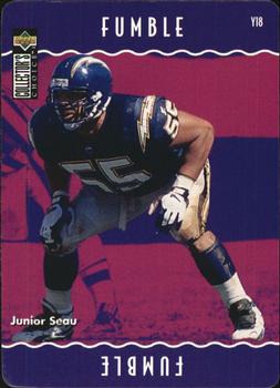 1996 Collector's Choice Update - You Make The Play #Y18 Junior Seau Front