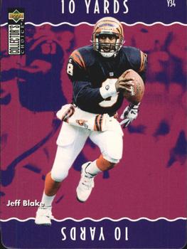 1996 Collector's Choice Update - You Make The Play #Y34 Jeff Blake Front