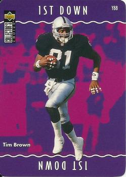 1996 Collector's Choice Update - You Make The Play #Y88 Tim Brown Front