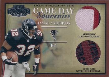 2001 Playoff Honors - Game Day Souvenirs #GD-5 Jamal Anderson Front