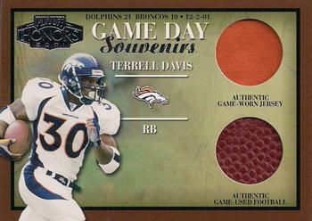 2001 Playoff Honors - Game Day Souvenirs #GD-14 Terrell Davis Front