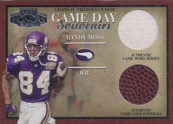 2001 Playoff Honors - Game Day Souvenirs #GD-35 Randy Moss Front