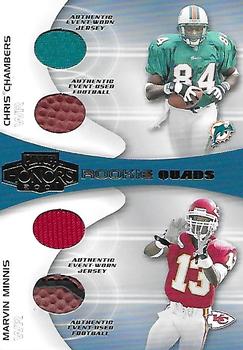 2001 Playoff Honors - Rookie Quad Jerseys and Footballs #RQ-7 Chris Chambers / Marvin Minnis / Robert Ferguson / Todd Heap Front