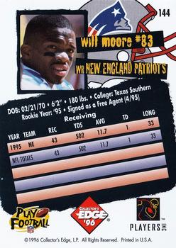 1996 Collector's Edge #144 Will Moore Back