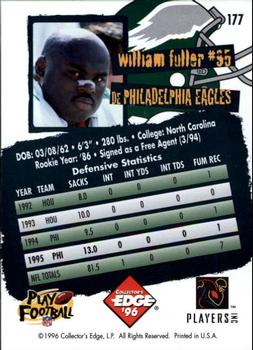 1996 Collector's Edge #177 William Fuller Back