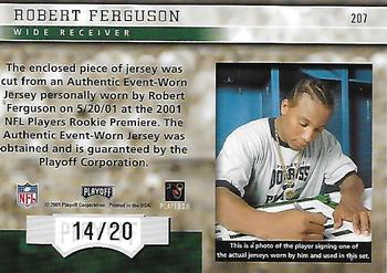 2001 Playoff Honors - X's and O's #207 Robert Ferguson Back