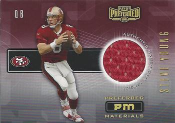 2001 Playoff Preferred - Preferred Materials #40 Steve Young Front