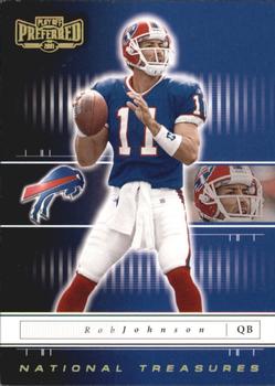 2001 Playoff Preferred - National Treasures Gold #4 Rob Johnson Front