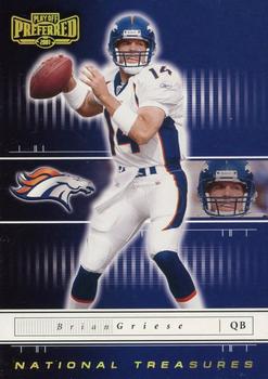 2001 Playoff Preferred - National Treasures Gold #10 Brian Griese Front