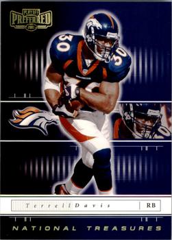 2001 Playoff Preferred - National Treasures Gold #13 Terrell Davis Front
