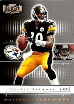 2001 Playoff Preferred - National Treasures Gold #43 Kordell Stewart Front