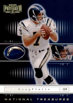 2001 Playoff Preferred - National Treasures Gold #45 Doug Flutie Front