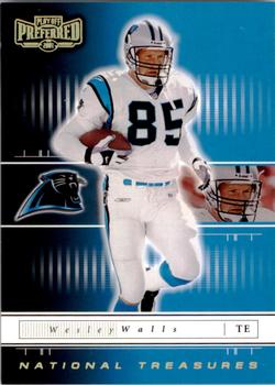 2001 Playoff Preferred - National Treasures Gold #59 Wesley Walls Front