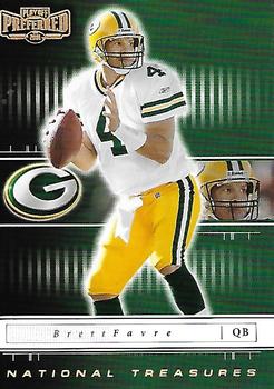 2001 Playoff Preferred - National Treasures Gold #69 Brett Favre Front