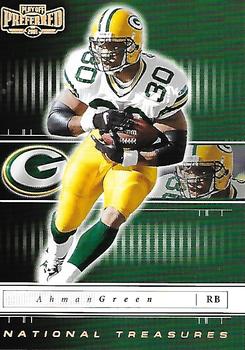 2001 Playoff Preferred - National Treasures Gold #70 Ahman Green Front