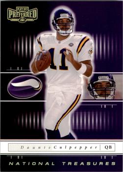 2001 Playoff Preferred - National Treasures Gold #73 Daunte Culpepper Front