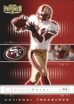2001 Playoff Preferred - National Treasures Gold #88 Terrell Owens Front
