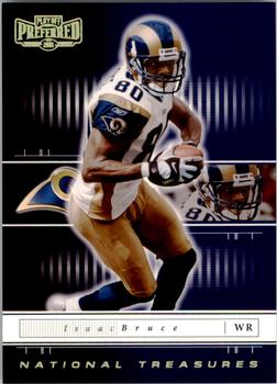 2001 Playoff Preferred - National Treasures Gold #92 Isaac Bruce Front