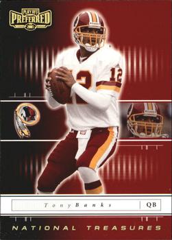 2001 Playoff Preferred - National Treasures Gold #98 Tony Banks Front