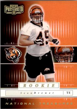 2001 Playoff Preferred - National Treasures Gold #159 Sean Brewer Front