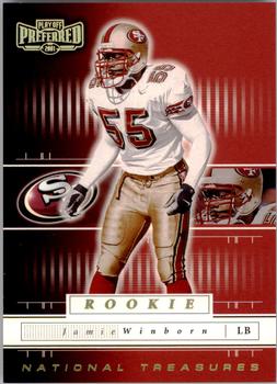 2001 Playoff Preferred - National Treasures Gold #185 Jamie Winborn Front