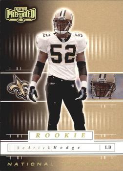 2001 Playoff Preferred - National Treasures Gold #187 Sedrick Hodge Front