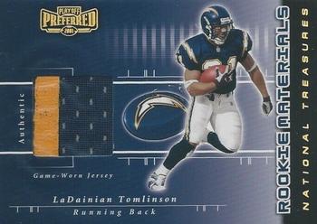2001 Playoff Preferred - National Treasures Gold #201 LaDainian Tomlinson Front