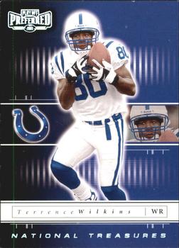 2001 Playoff Preferred - National Treasures Silver #18 Terrence Wilkins Front