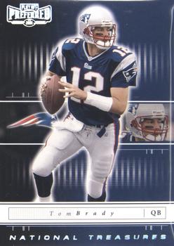 2001 Playoff Preferred - National Treasures Silver #33 Tom Brady Front