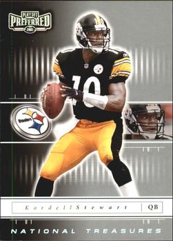 2001 Playoff Preferred - National Treasures Silver #43 Kordell Stewart Front