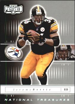 2001 Playoff Preferred - National Treasures Silver #44 Jerome Bettis Front