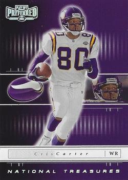 2001 Playoff Preferred - National Treasures Silver #75 Cris Carter Front