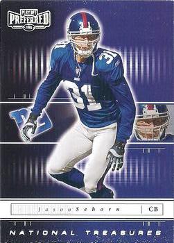 2001 Playoff Preferred - National Treasures Silver #81 Jason Sehorn Front