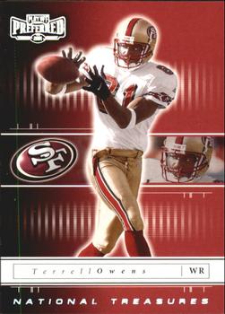 2001 Playoff Preferred - National Treasures Silver #88 Terrell Owens Front